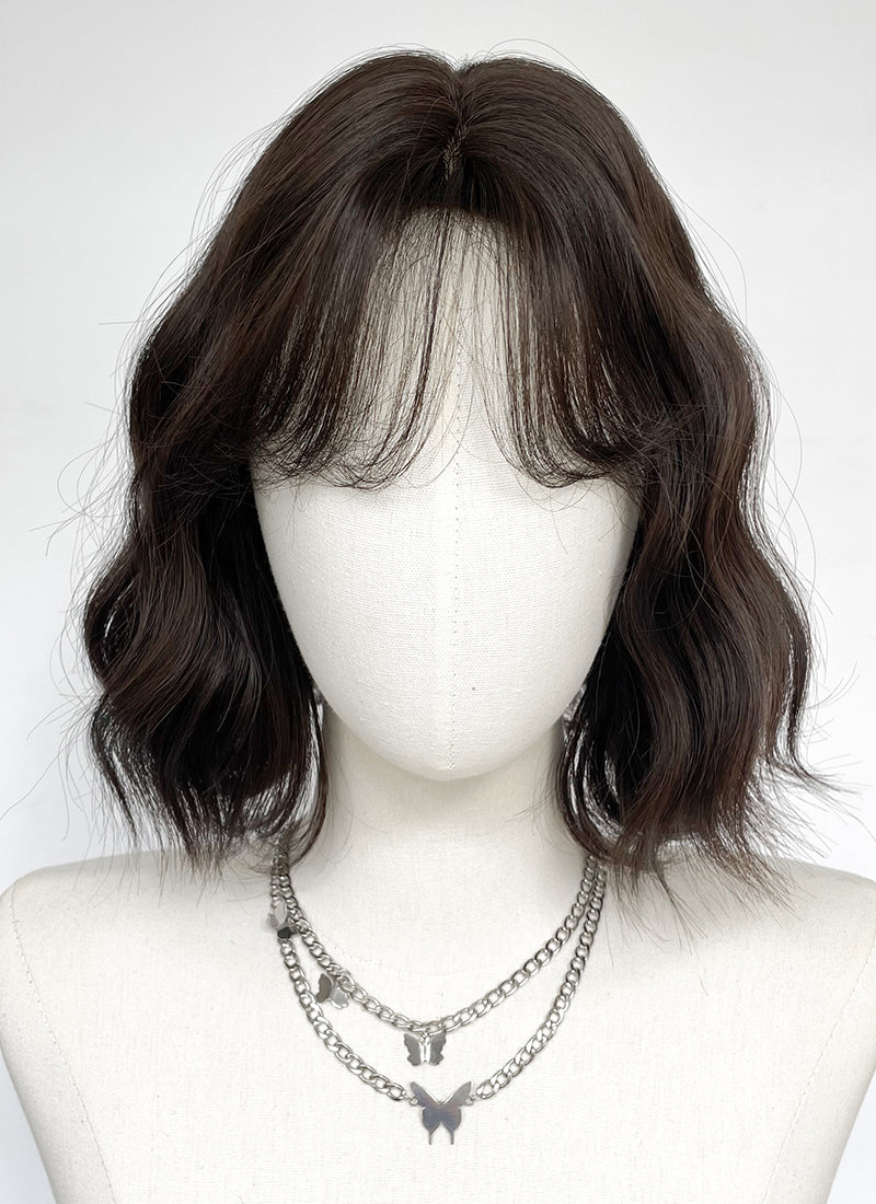 Brunette Wavy Bob Synthetic Hair Wig NS551