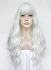 White Wavy Synthetic Hair Wig NS566