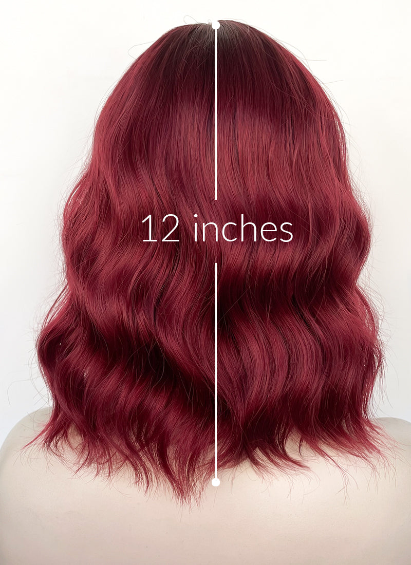 Wine Red Synthetic Hair Wig | WigIsFashion
