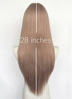 Pinkish Blonde Straight Synthetic Hair Wig NS618