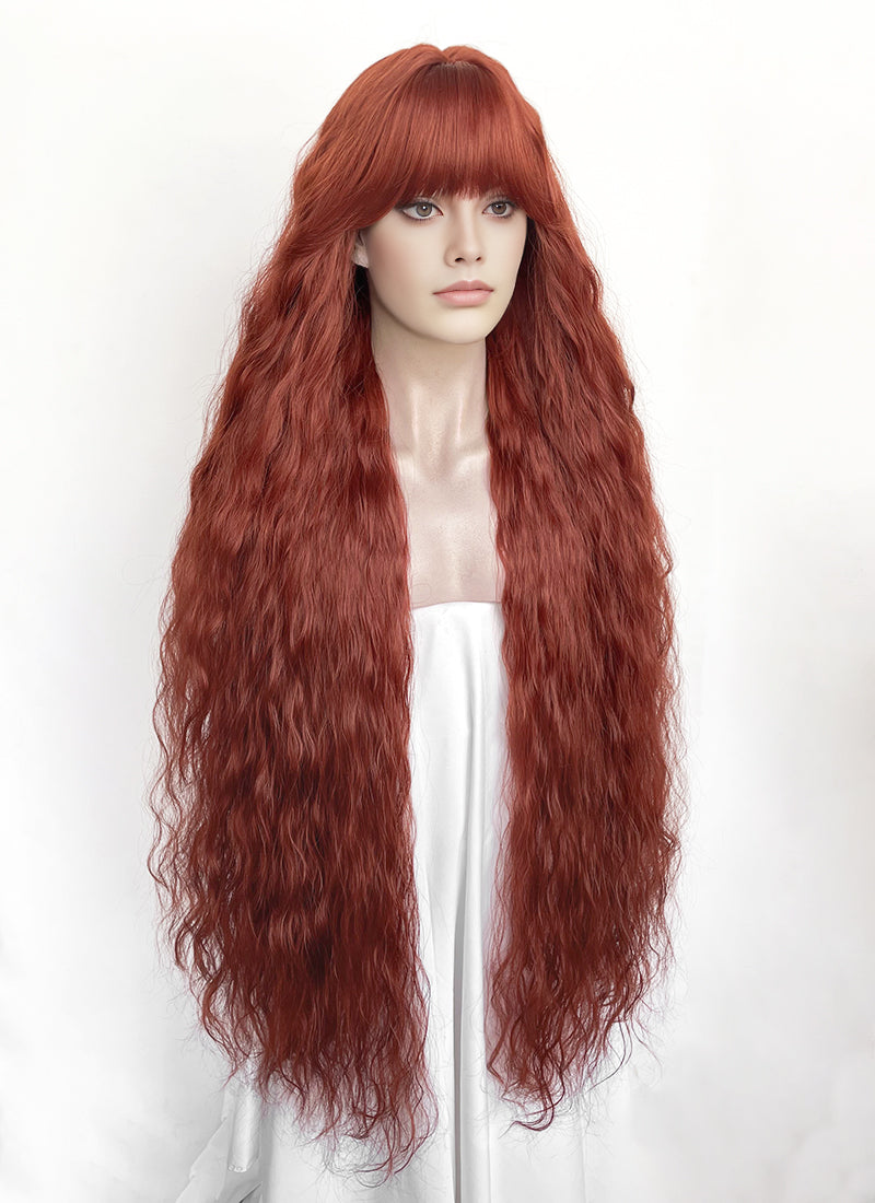 Auburn Curly Synthetic Hair Wig NS621