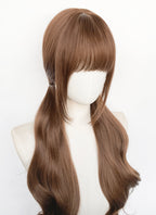 Brown Wavy Synthetic Hair Wig NS623A