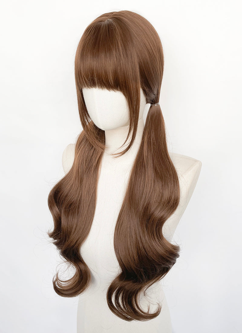 Brown Wavy Synthetic Hair Wig | WigIsFashion