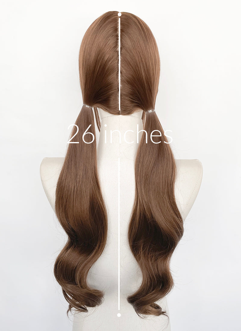 Brown Wavy Synthetic Hair Wig | WigIsFashion