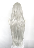 Silver Grey Straight Synthetic Hair Wig NS624