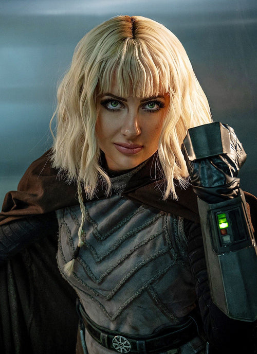 Star Wars Ahsoka Shin Hati Blonde Wavy Synthetic Hair Wig TB1661