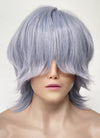 KPop Demon Hunters Saja Boys Mystery Pastel Purple Straight Synthetic Hair Wig TB1762