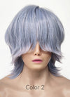 KPop Demon Hunters Saja Boys Mystery Pastel Purple Straight Synthetic Hair Wig TB1762