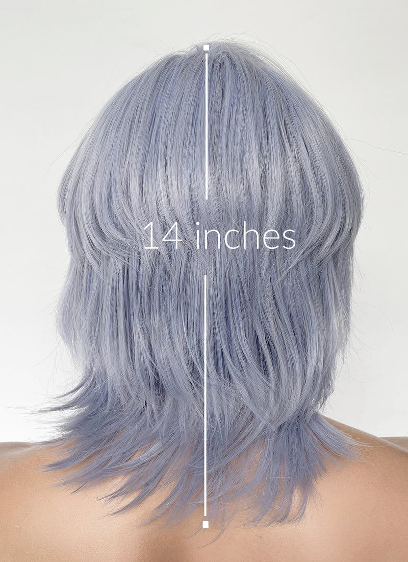 KPop Demon Hunters Saja Boys Mystery Pastel Purple Straight Synthetic Hair Wig TB1762