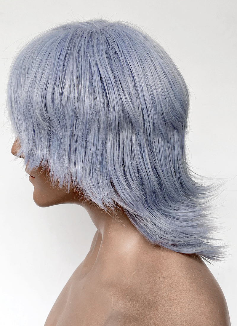 KPop Demon Hunters Saja Boys Mystery Pastel Purple Straight Synthetic Hair Wig TB1762