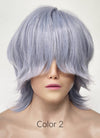 KPop Demon Hunters Saja Boys Mystery Pastel Purple Straight Synthetic Hair Wig TB1762