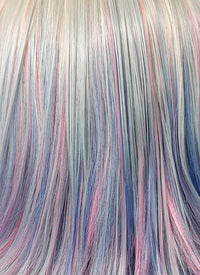Wednesday Enid Sinclair Blonde Pink Blue Ombre Synthetic Wig TB1768A
