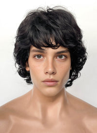 Stranger Things Mike Wheeler Black Curly Synthetic Men's Wig TB1769A
