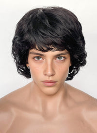 Stranger Things Mike Wheeler Black Curly Synthetic Men's Wig TB1769A