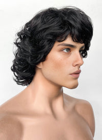 Stranger Things Mike Wheeler Black Curly Synthetic Men's Wig TB1769A