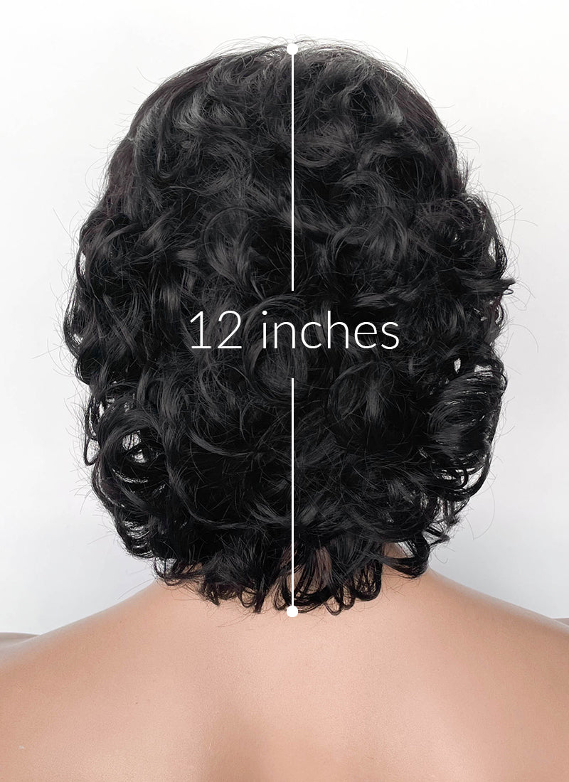 Stranger Things Mike Wheeler Black Curly Synthetic Men's Wig TB1769A