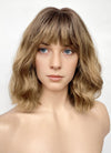 Stranger Things Robin Buckley Blonde With Dark Roots Wavy Synthetic Wig TB1773A