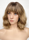 Stranger Things Robin Buckley Blonde With Dark Roots Wavy Synthetic Wig TB1773A