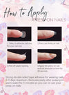 Blue Little Mermaid Magic Coffin Handmade Children's Press-On Nails Kid NF035C