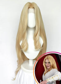 Castlevania Alucard Blonde Wavy Lace Front Synthetic Men's Wig LF6109