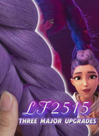 KPop Demon Hunters Rumi Pastel Purple Braided Lace Front Synthetic Wig LF2515