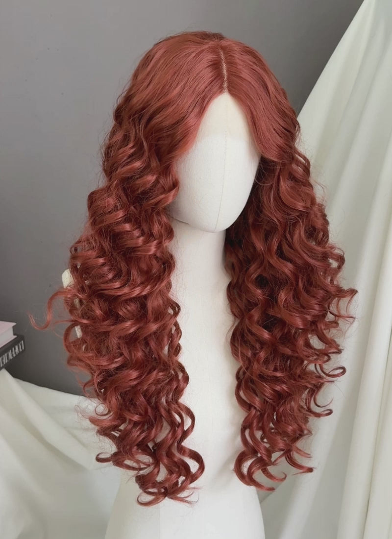 House of the Dragon Queen Alicent Auburn Curly Lace Front