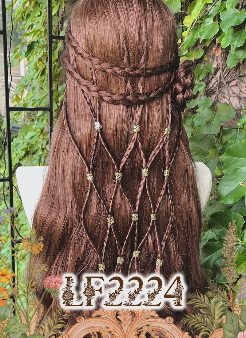 Reddish Brown Braided Lace Front Synthetic Wig | WigIsFashion