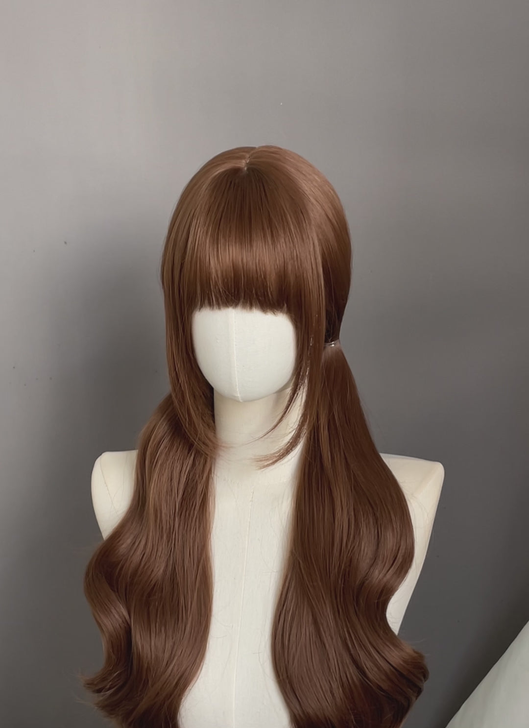 Brown Wavy Synthetic Hair Wig | WigIsFashion