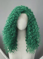 Green Curly Lace Front Synthetic Wig LFK5604