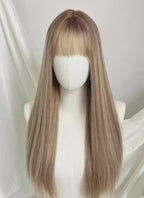 Disney Hannah Montana Brown With Blonde Highlights Straight Synthetic Hair Wig NS525
