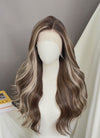 Balayage Blonde Mixed Brown Wavy Lace Front Kanekalon Synthetic Wig LFS045