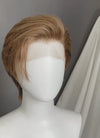 Medium Blonde Straight Lace Front Synthetic Men's Wig LF8078