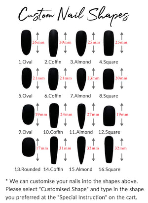 Almond Press-On Nails FN023