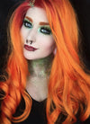 Wavy Mixed Orange Lace Front Synthetic Wig LF383