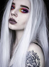 Straight Yaki Silver Grey Lace Front Synthetic Wig LF624N