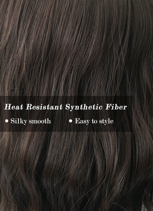 Black Wavy Synthetic Wig NS064
