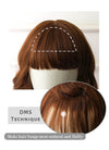 Chestnut Brown Wavy Bob Synthetic Wig NS113