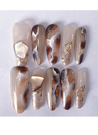 Almond Press-On Nails FN039