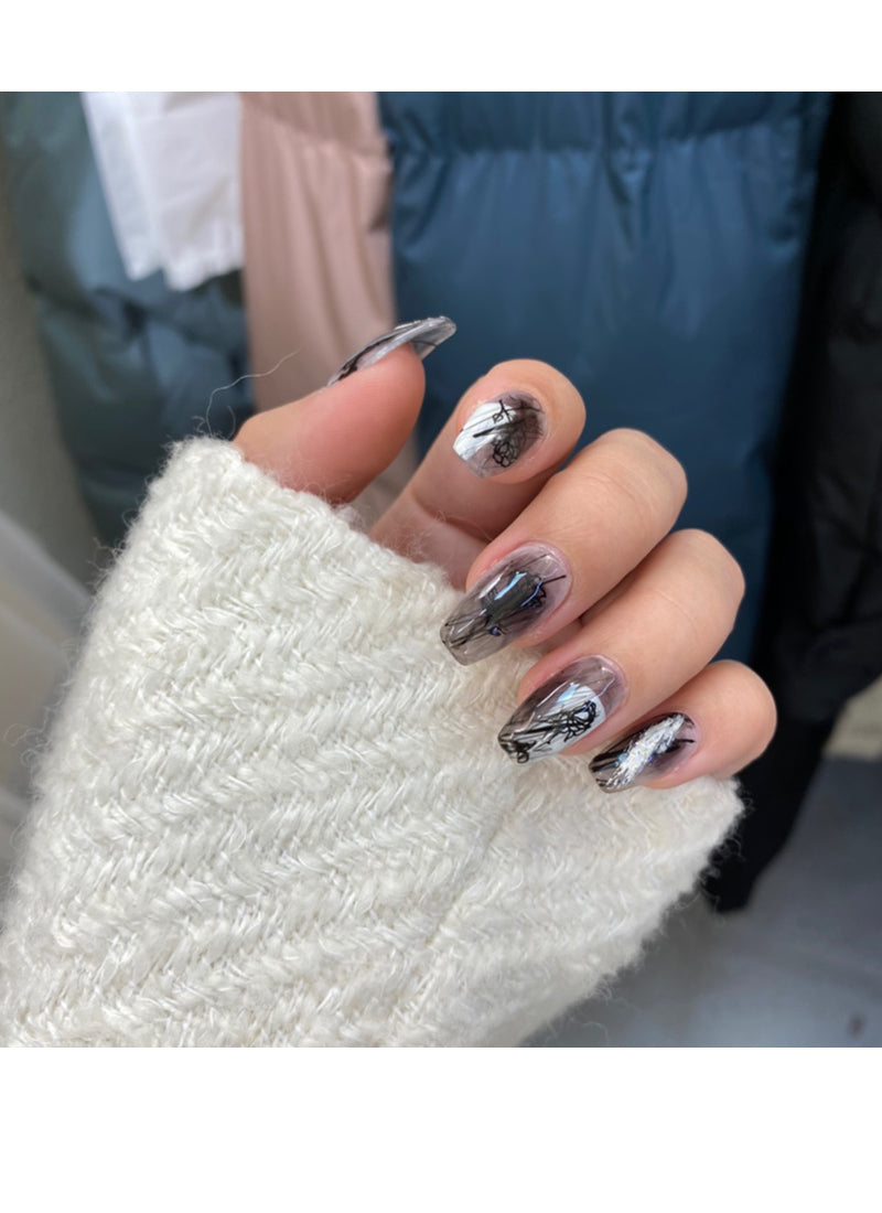 Coffin Press-On Nails FN045