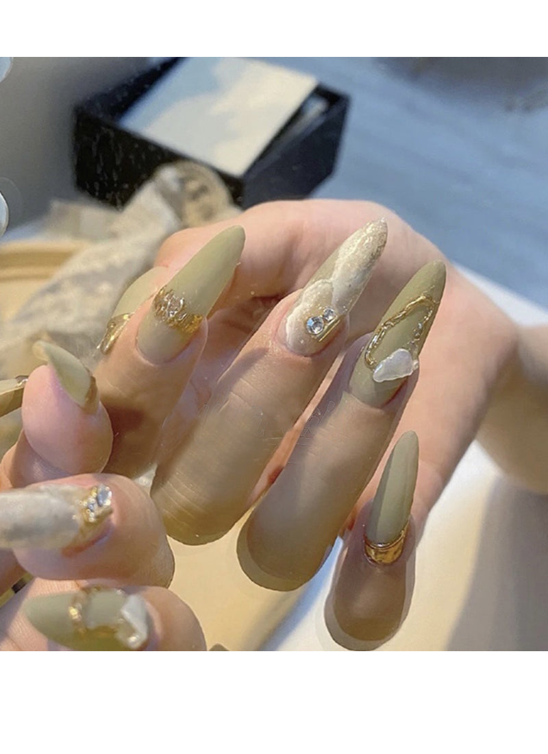 Almond Press-On Nails FN054