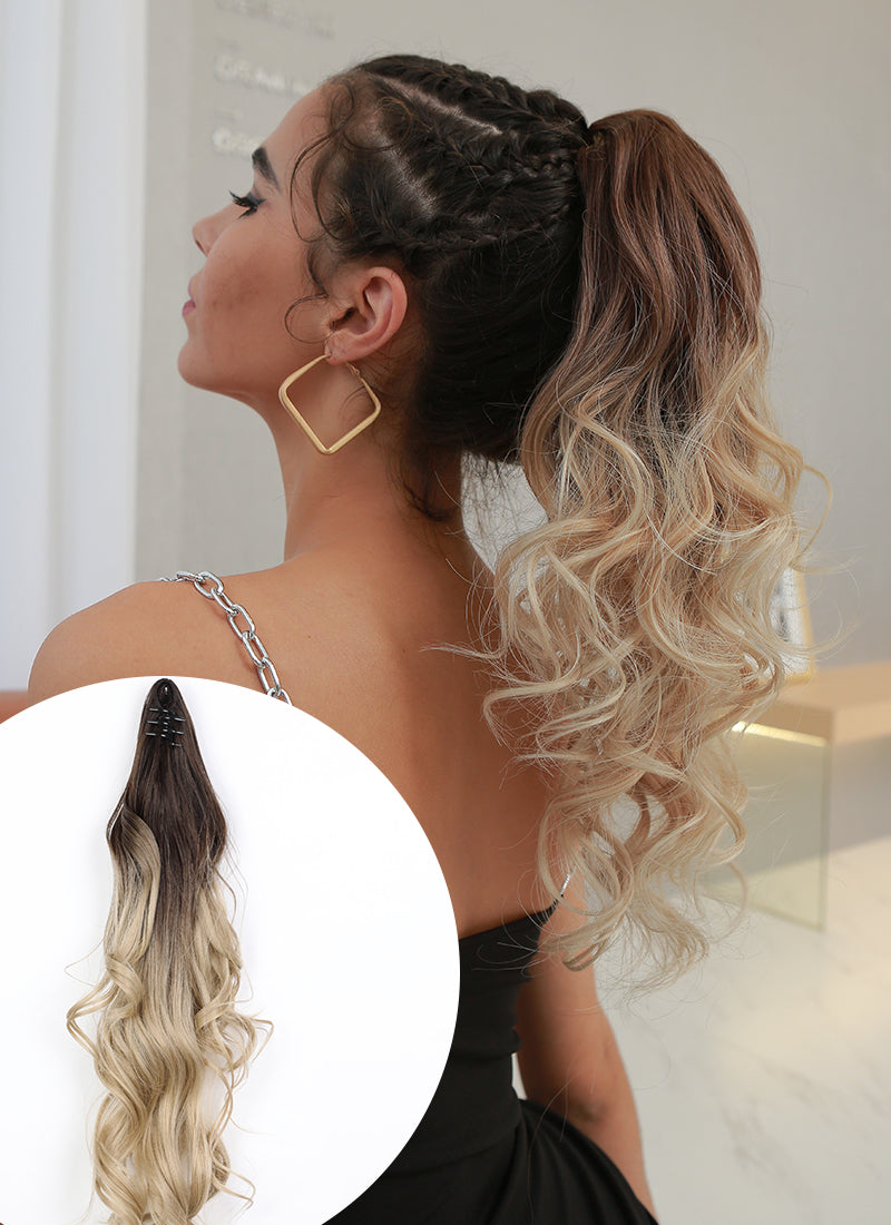 18" Ponytail with Claw Clip Extensions