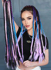 24" Festival Elastic Band Braid Synthetic Hair Ponytail Extension FP073
