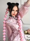 35" Festival Elastic Band Bubble Braid Synthetic Hair Ponytail Extension FP077