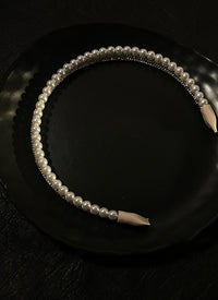 Retro Faux Pearl Hair Hoop