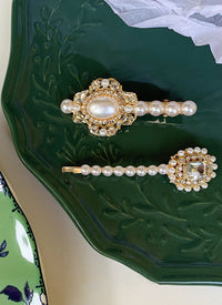 Faux Pearl Hair Clip