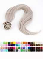 18" / 28" / 39" Heat Resistant Custom Made Synthetic Sewn Hair Weft