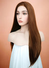 Chestnut Brown Straight Lace Front Synthetic Wig LF005