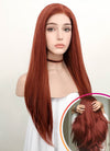 Auburn Straight Lace Front Synthetic Wig LF009