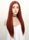 Auburn Straight Lace Front Synthetic Wig LF009