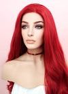 Wavy Red Lace Wig CLF085 (Customisable)